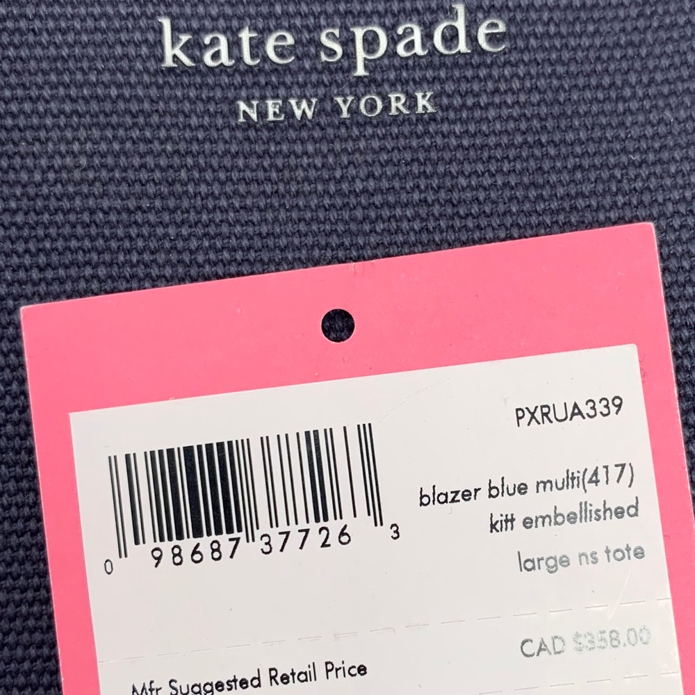 KAte Spade kitt embellished large NS tote cat bag - Picture 7 of 8